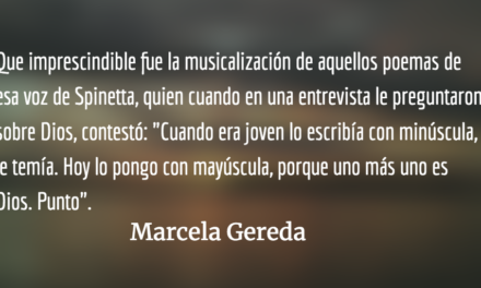 El poeta más rockero. Marcela Gereda.