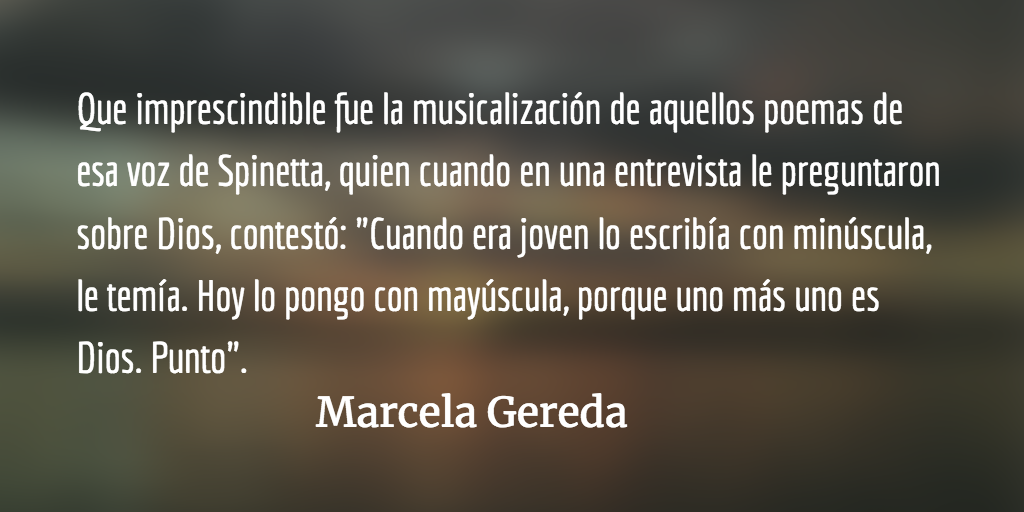 El poeta más rockero. Marcela Gereda.