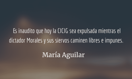 XI Informe de labores de la CICIG. María Aguilar.