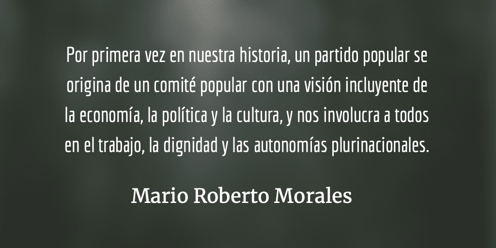 CODECA y su partido el MLP. Mario Roberto Morales.