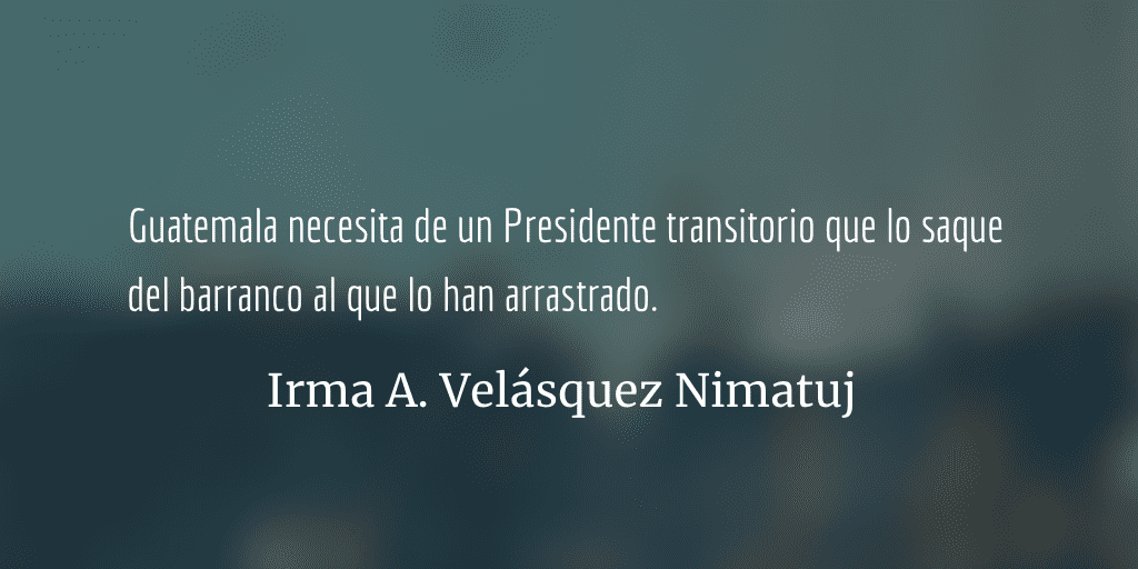 Urge un presidente interino en Guatemala