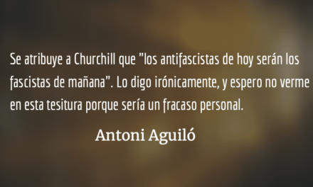 Antoni Aguiló: «Ser mujer no te hace feminista, ser homosexual no te hace activista»