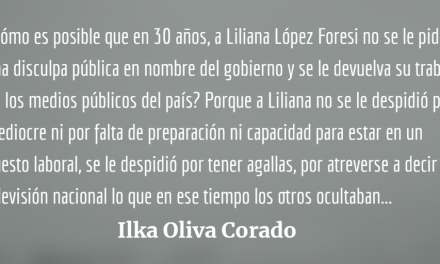 Liliana López Foresi: A ser periodista se aprende, a ser buena persona no