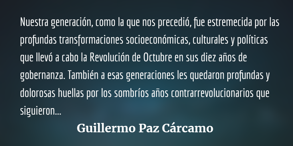 Guillermo Paz Cárcamo, fusión fecunda de militancia y academia