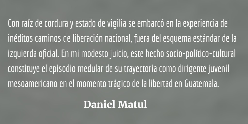 Daniel Matul sobre Alejandro Cotí
