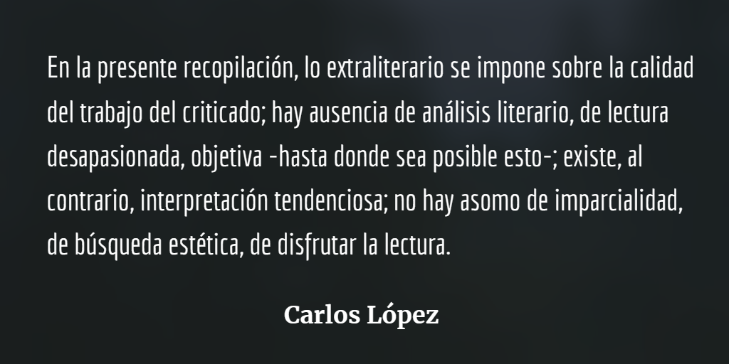 Lenguas viperinas, el más reciente libro de Carlos López